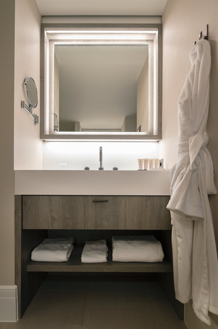 HPL, melamine en clicwall in hotel 'La Réserve' in Knokke